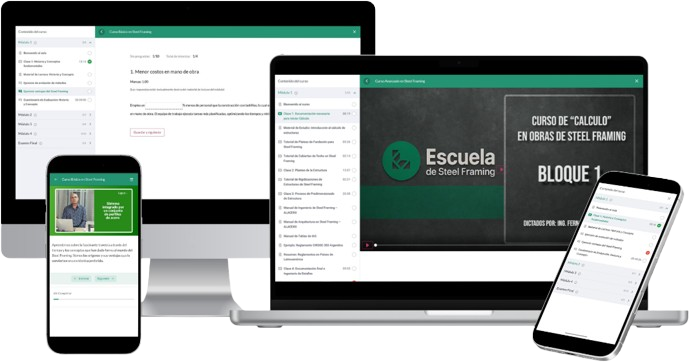Plataforma: Conoce el aula virtual - Escuela de Steel Framing